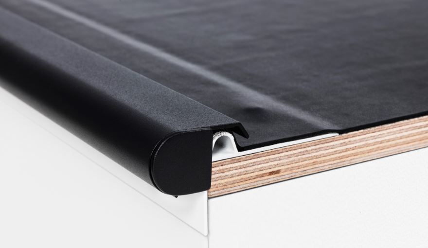 Alu rive de toit iconik couleur ral embout gauche/droite eur/pc