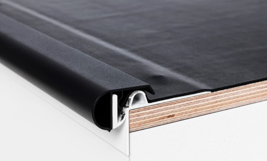 Alu rive de toit iconik couleur ral bourrelet 3mc/pc eur/mc