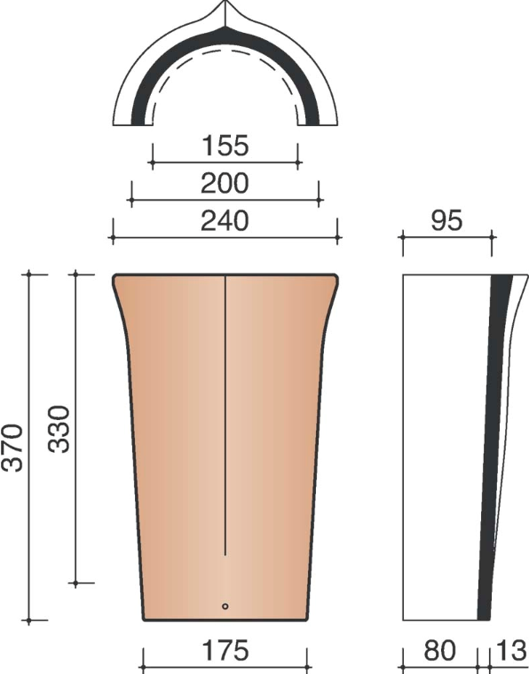 Ovh klassiek aretier conique rouille bleu fume 707