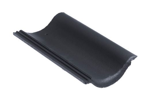 Tuile de bruges tuile avec trou d ongle bleu-gris