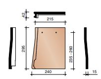 Kor rive individuelle droite pour sarking vario 18 rouge naturel 600