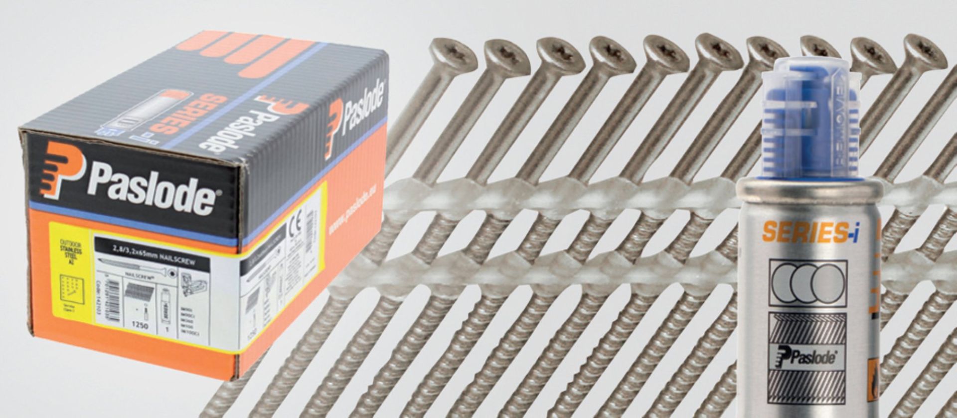 Pasl nailscrew im90xi 65x2,8+gaz inox a2 1250pcs/paq eur/paq