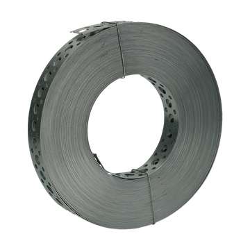 Pg bande perforee droite 17 x 0,8mm (25m) zn