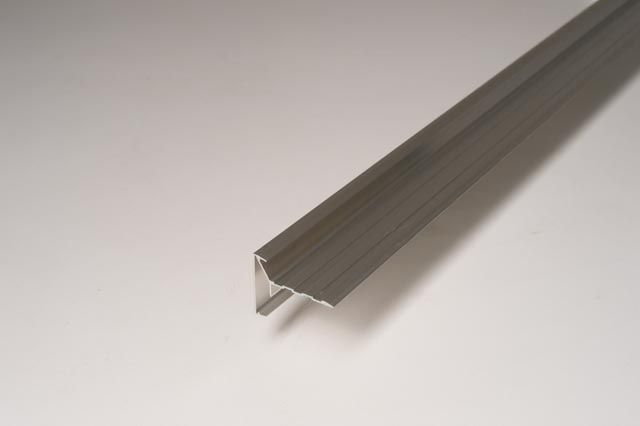 Alu rive de toit 60/50 noir structure ral 9005 3m/pc eur/mc