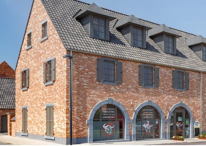 Tuile de bruges tuile gris-bleu