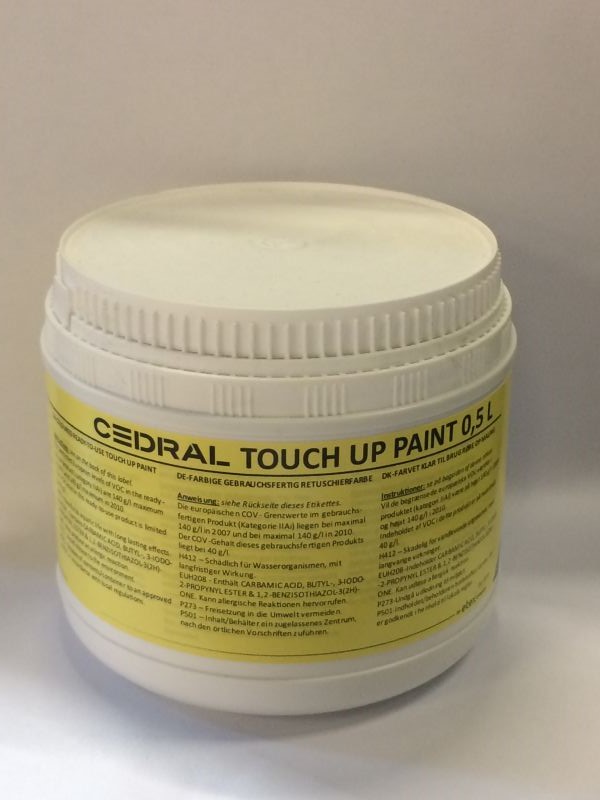 Cedral peinture retouche c52 gris perle 0.5l eur/pot