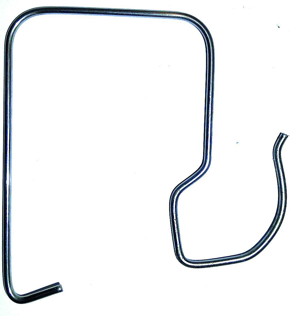 Inox crochet cote fleurie 250pcs/bt eur/bt