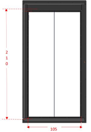 Tabatiere metal verriere u 105x210