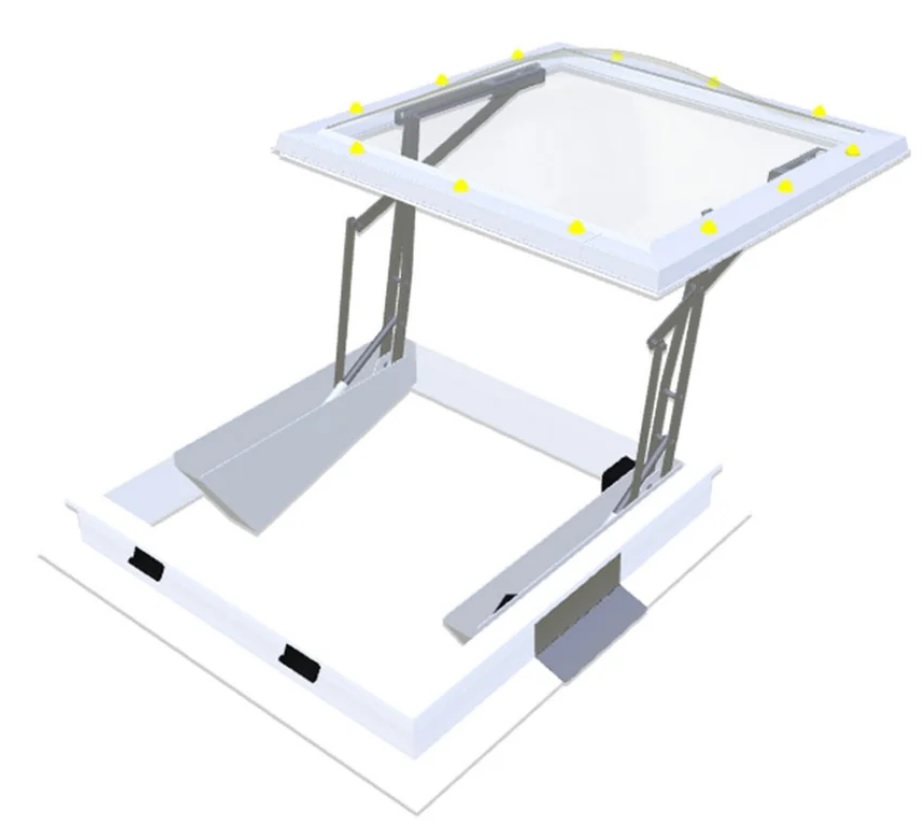 Skymax ce systeme de ciseaux avec costiere en pvc 16/00 120x120 eur/pc