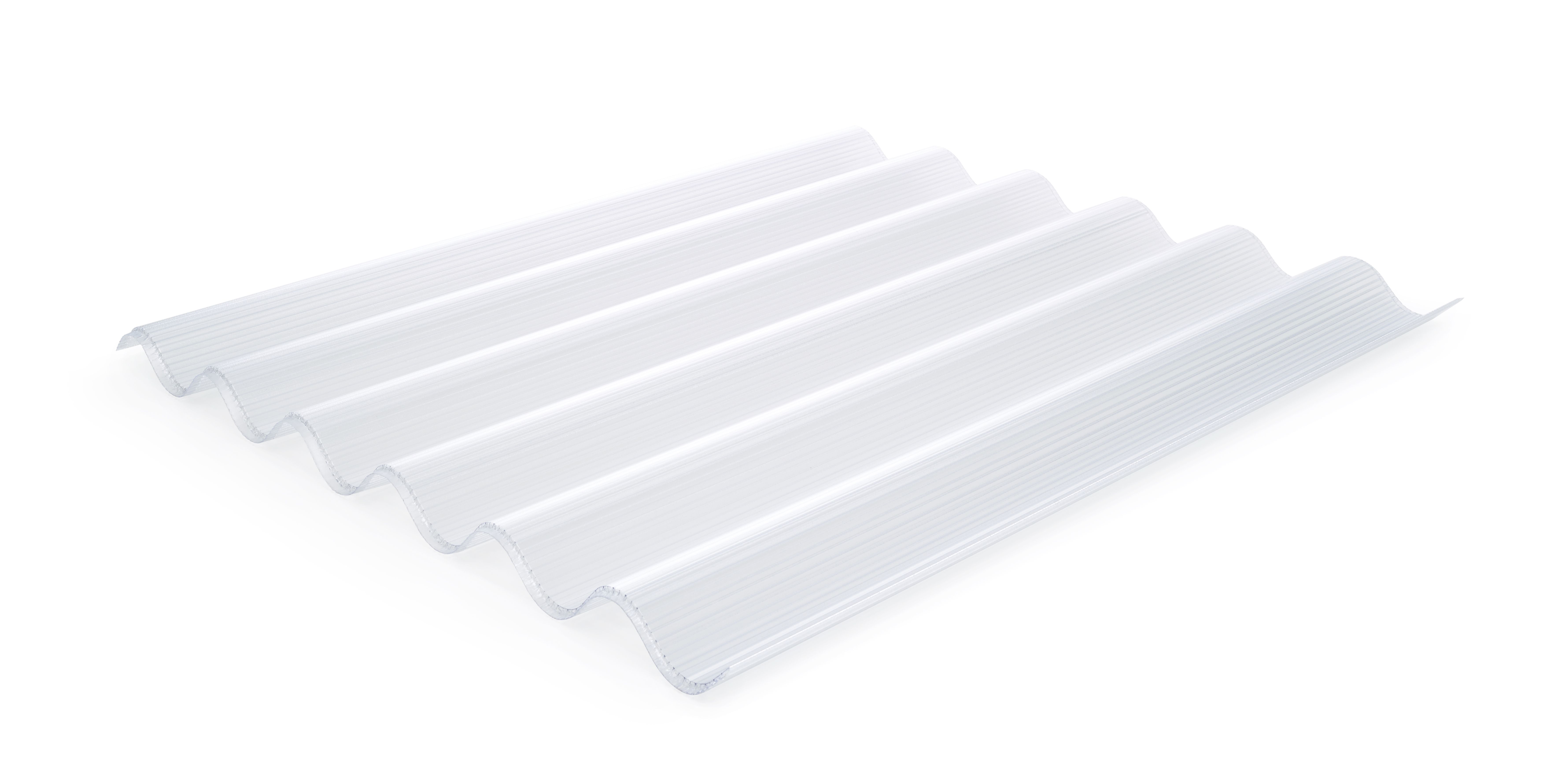 Plaq ondul polyonda 3w 177/51 clair 1,83/1,10m 2,01m2/plaque euro/m2