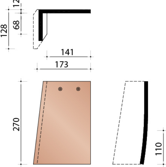 Kor tuile de rive gauche 301 rustique 872