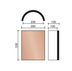 Esprit patrimoine/pontigny faitiere demi-ronde rouge de mars 894