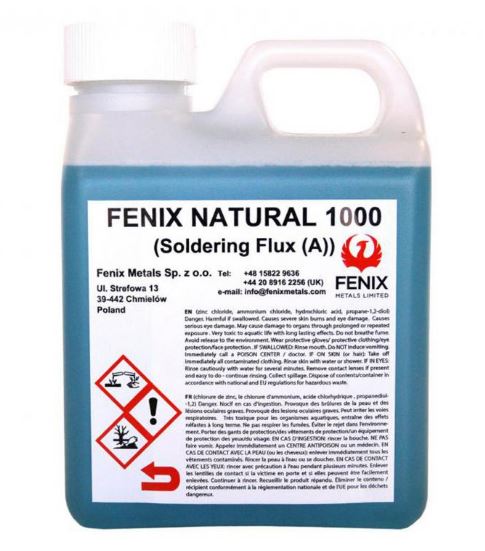 Fenix naturel decapant pour souder 1l 20pc/bt eur/l