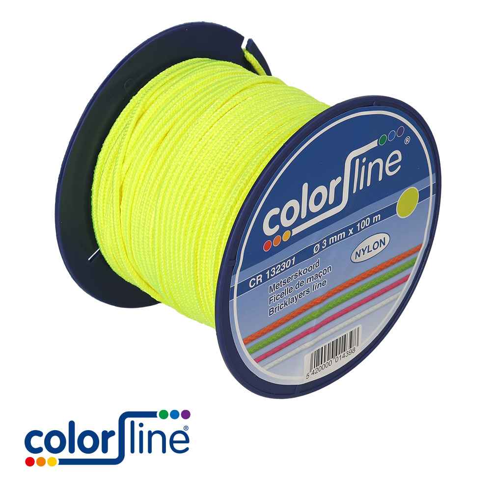 Prax ficelle macon jaune fluo 3mm x 100m eur/pc