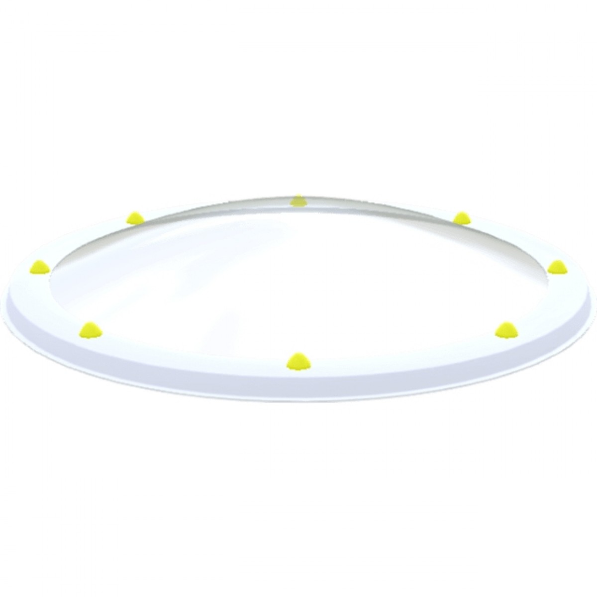 Coupole 4p rond   70 opale acrylat