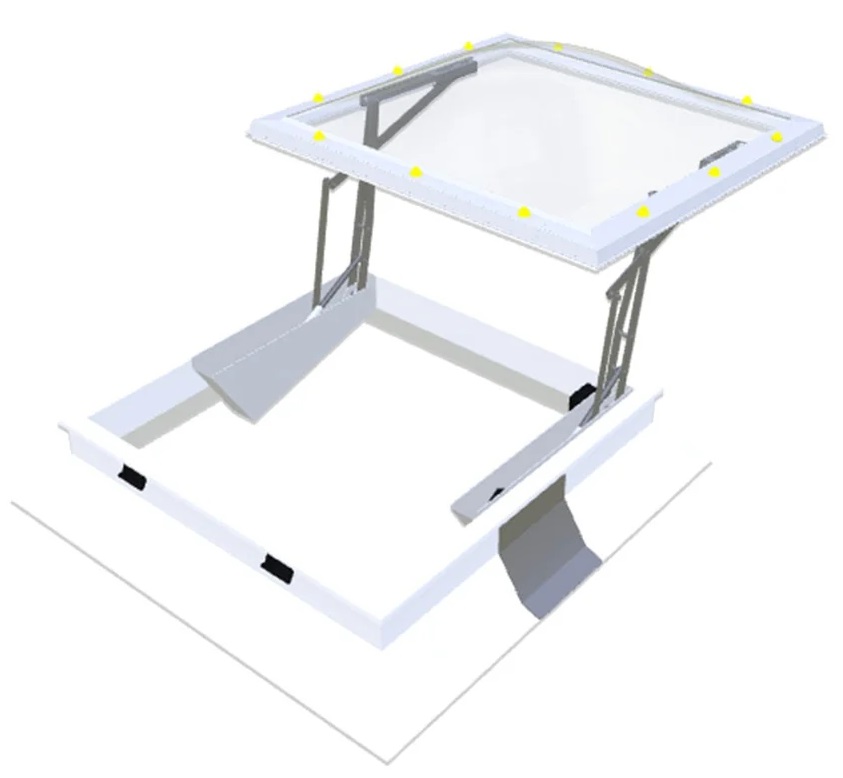 Skymax ce systeme de ciseaux avec costiere en pvc 30/20 070x100 eur/pc