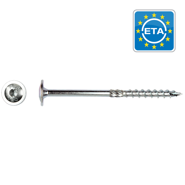 Pg vis a bois a embase 6,00x180 zn (t30) 100pcs/paq eur/paq