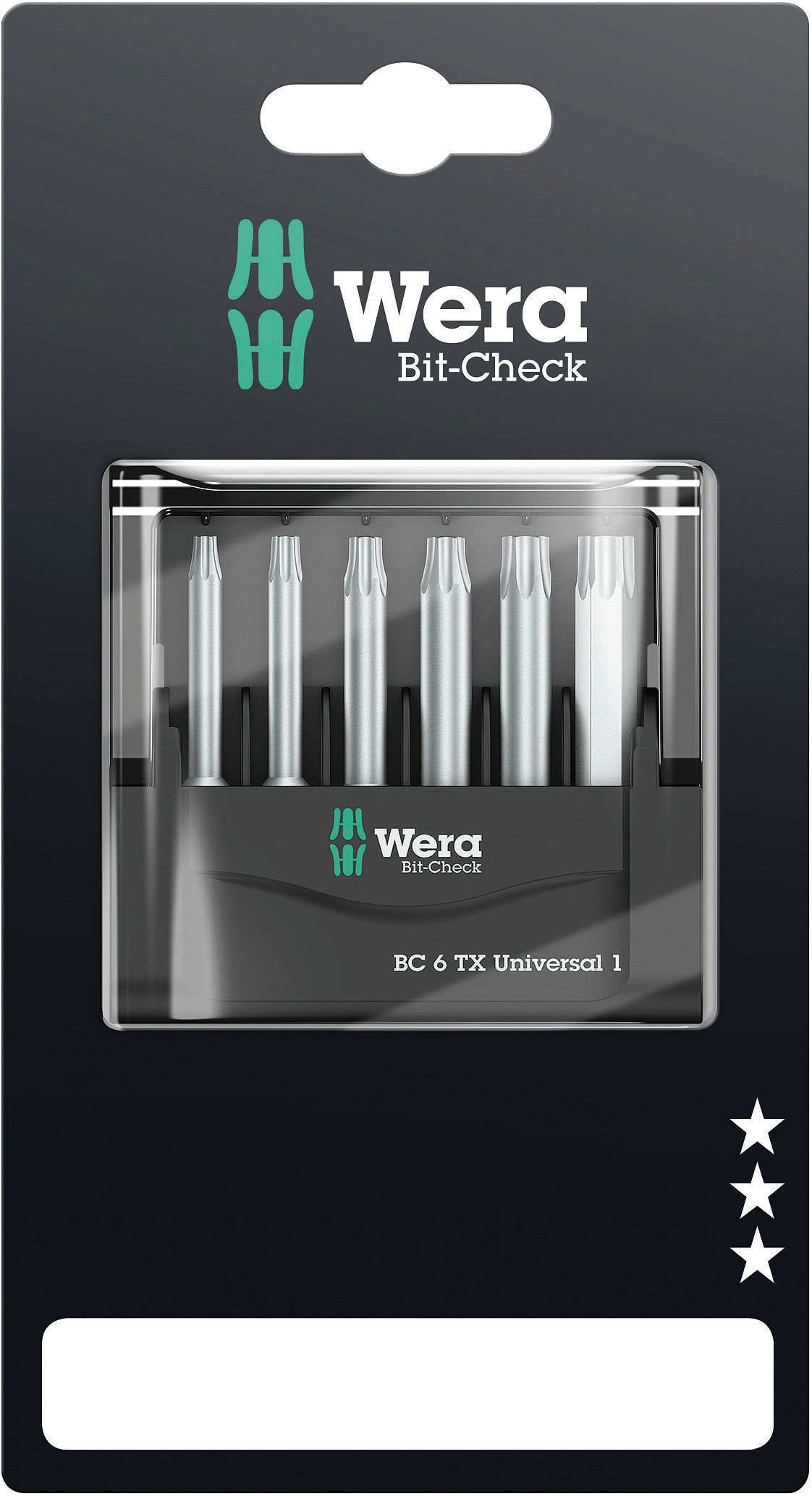 Wera bit check  6 tx universal 1 sb