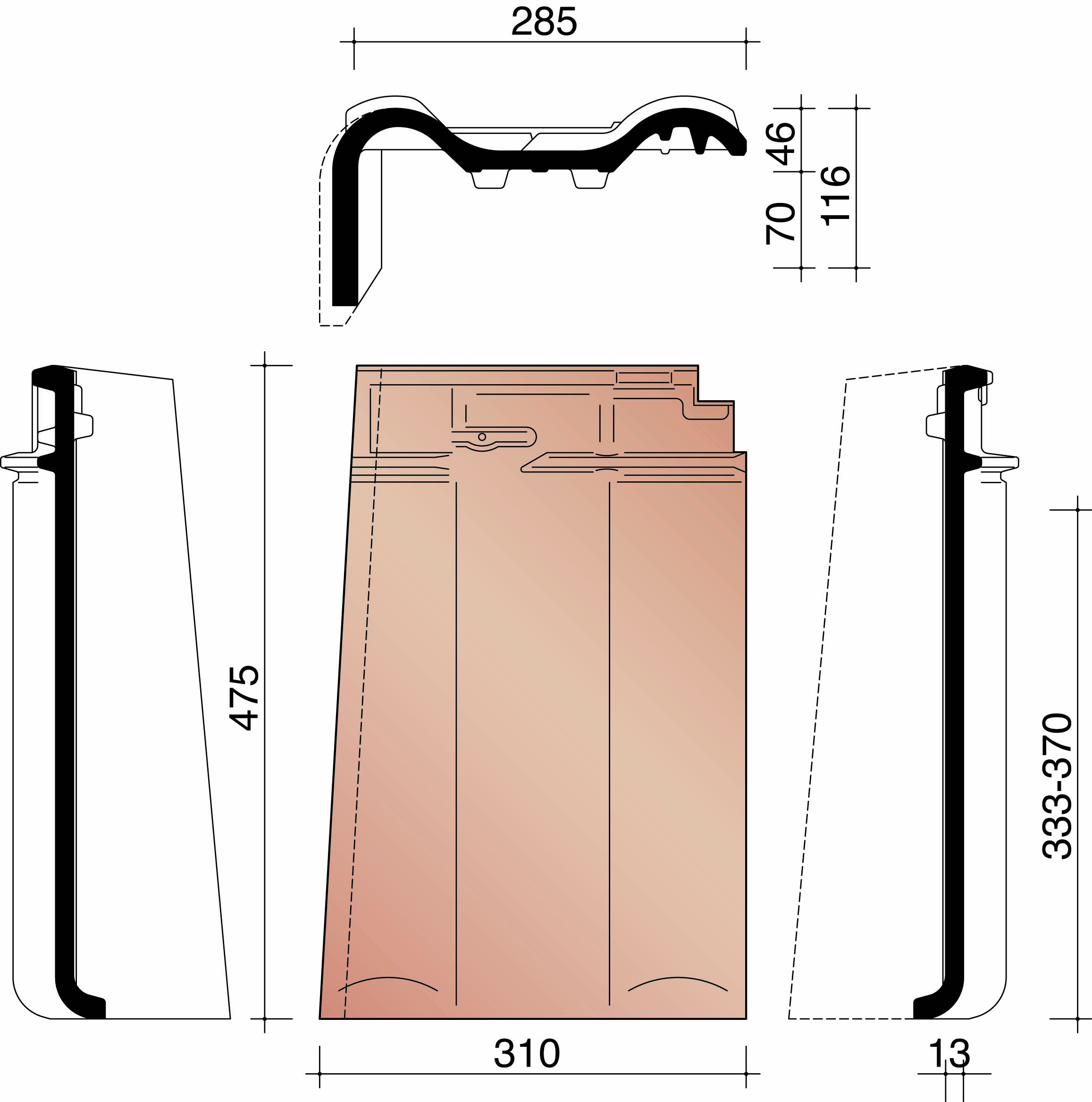 Alegra 10 te tuile de rive gauche noir emaille 738
