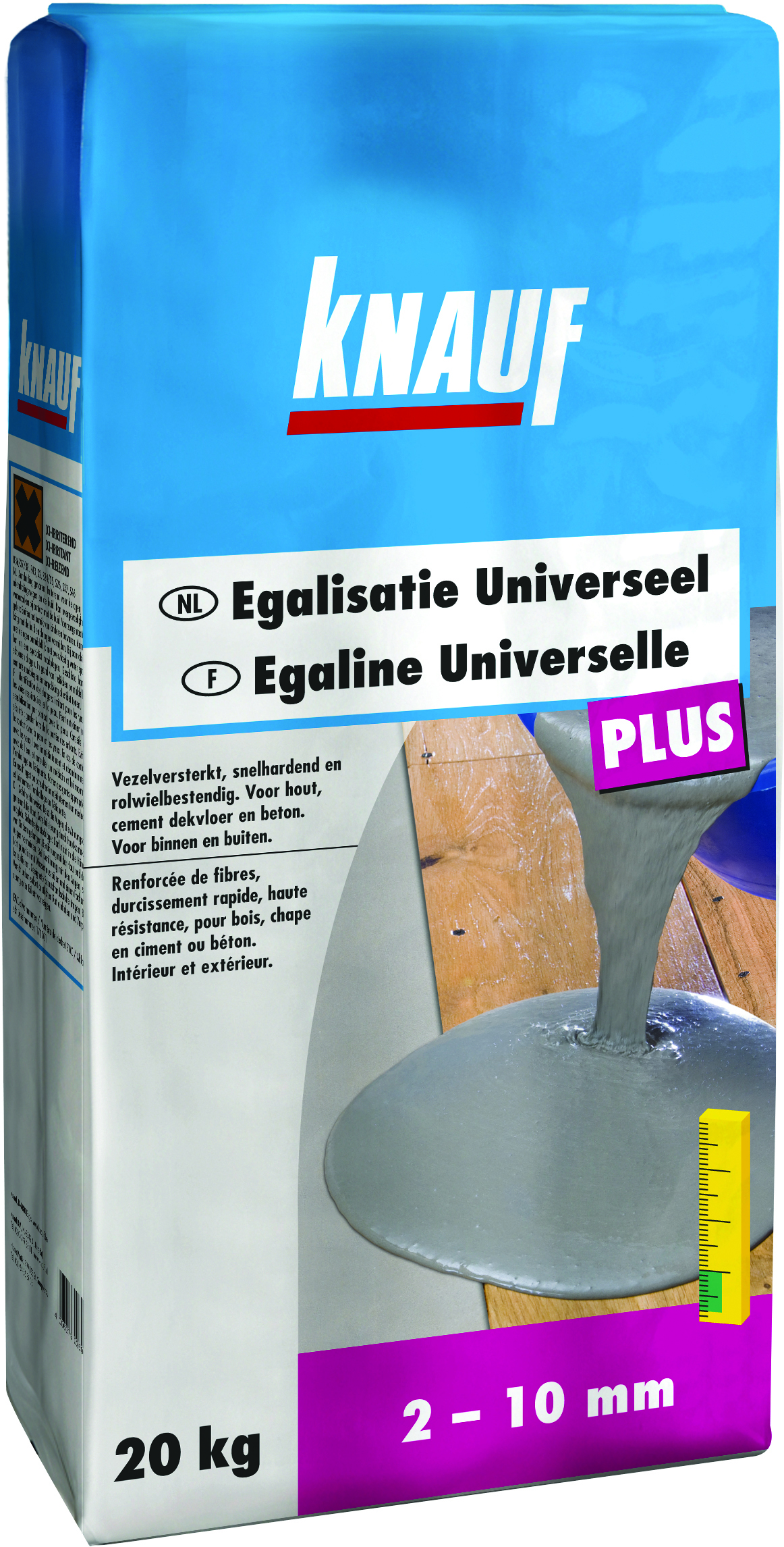 Knauf egaline universelle plus 20 kg+2 kg/seau eur/seau