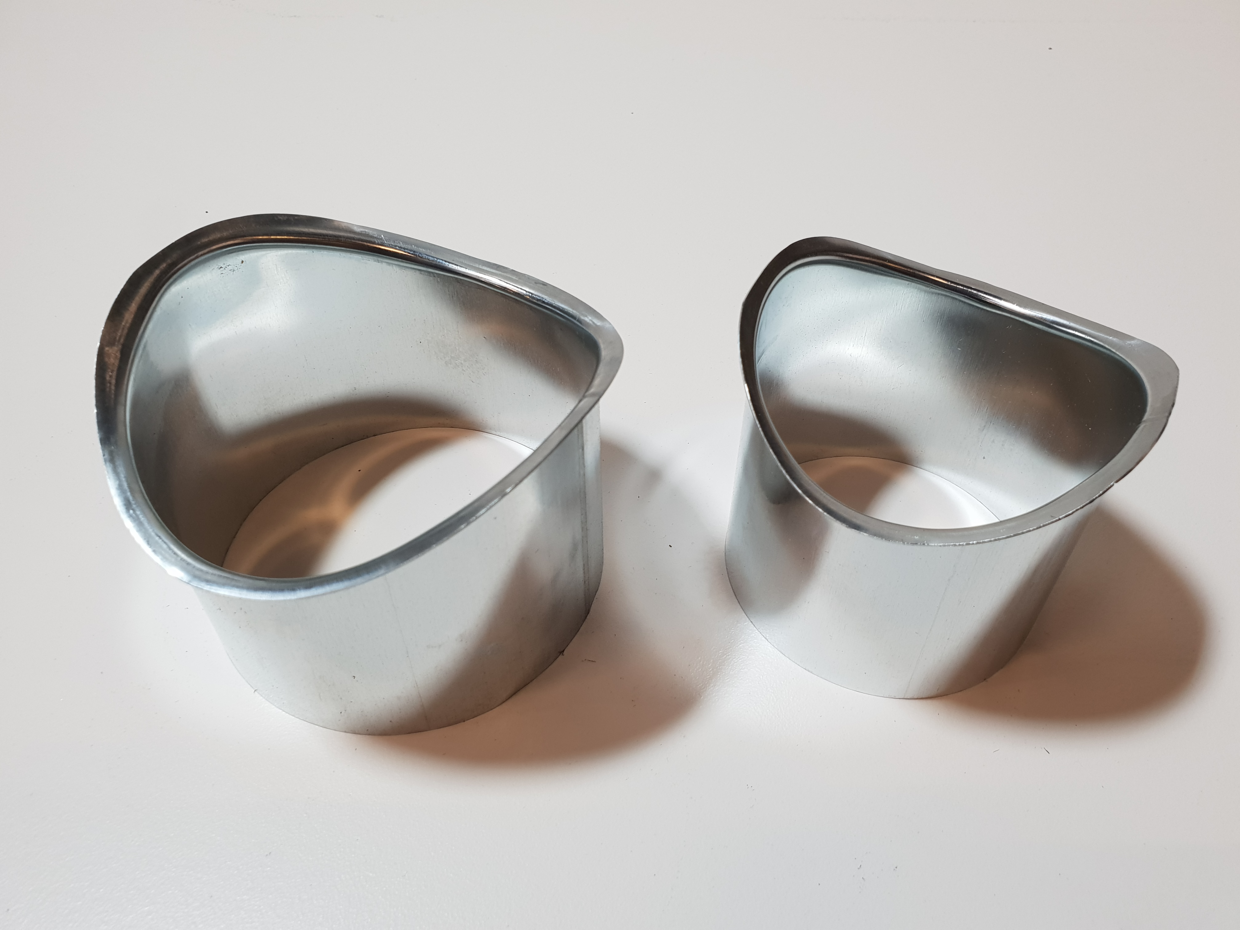 Zinc vm moignon  76mm pour gouttiere demi-ronde 25pcs/bt eur/pcs