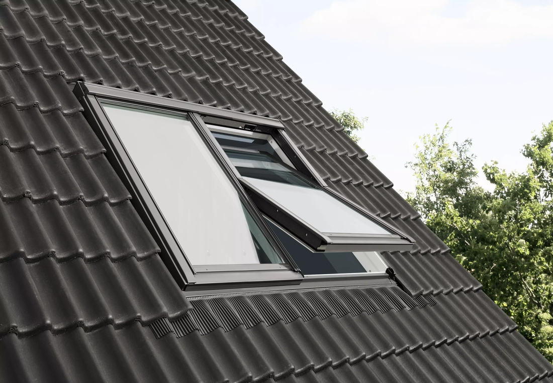 Velux ggls 2066 fpk08 2en1 energy-star bois peint en blanc