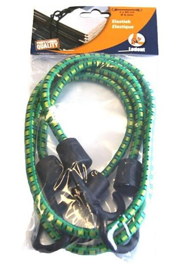 Led 2 elastique 8mm 80cm +  crochets blister