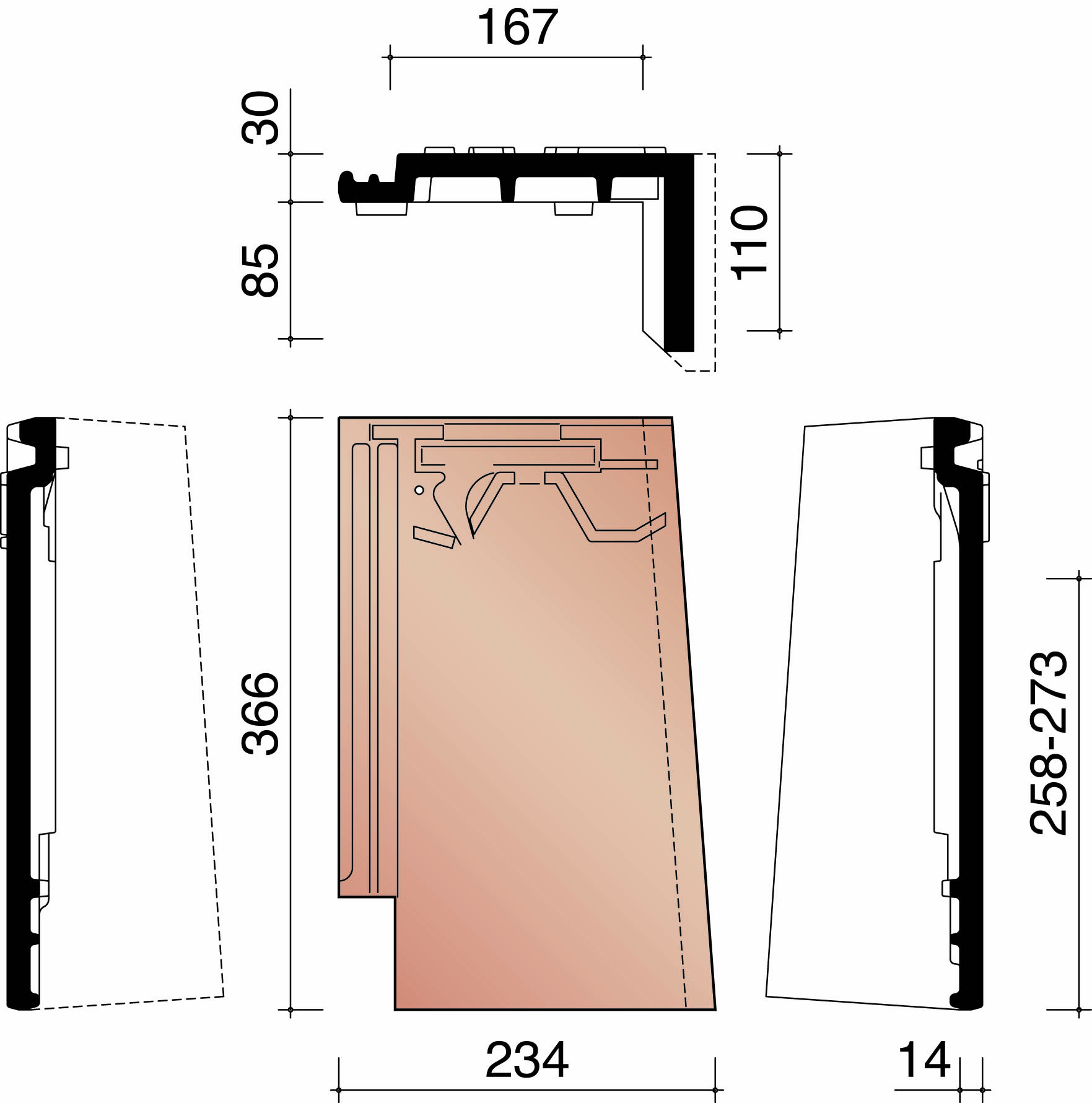 Migeon vauban tuile de rive droite nuage 875