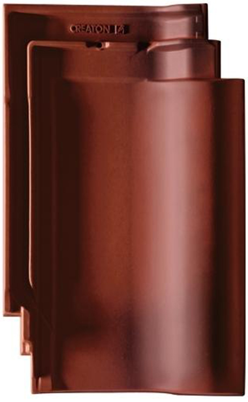 Crea tuile harmonica brun havane engobe eur/1000pcs 674