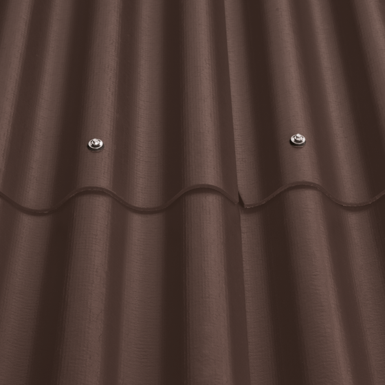 Nt plaque ondul no 76 1,53 m brun d'automne eur/pc