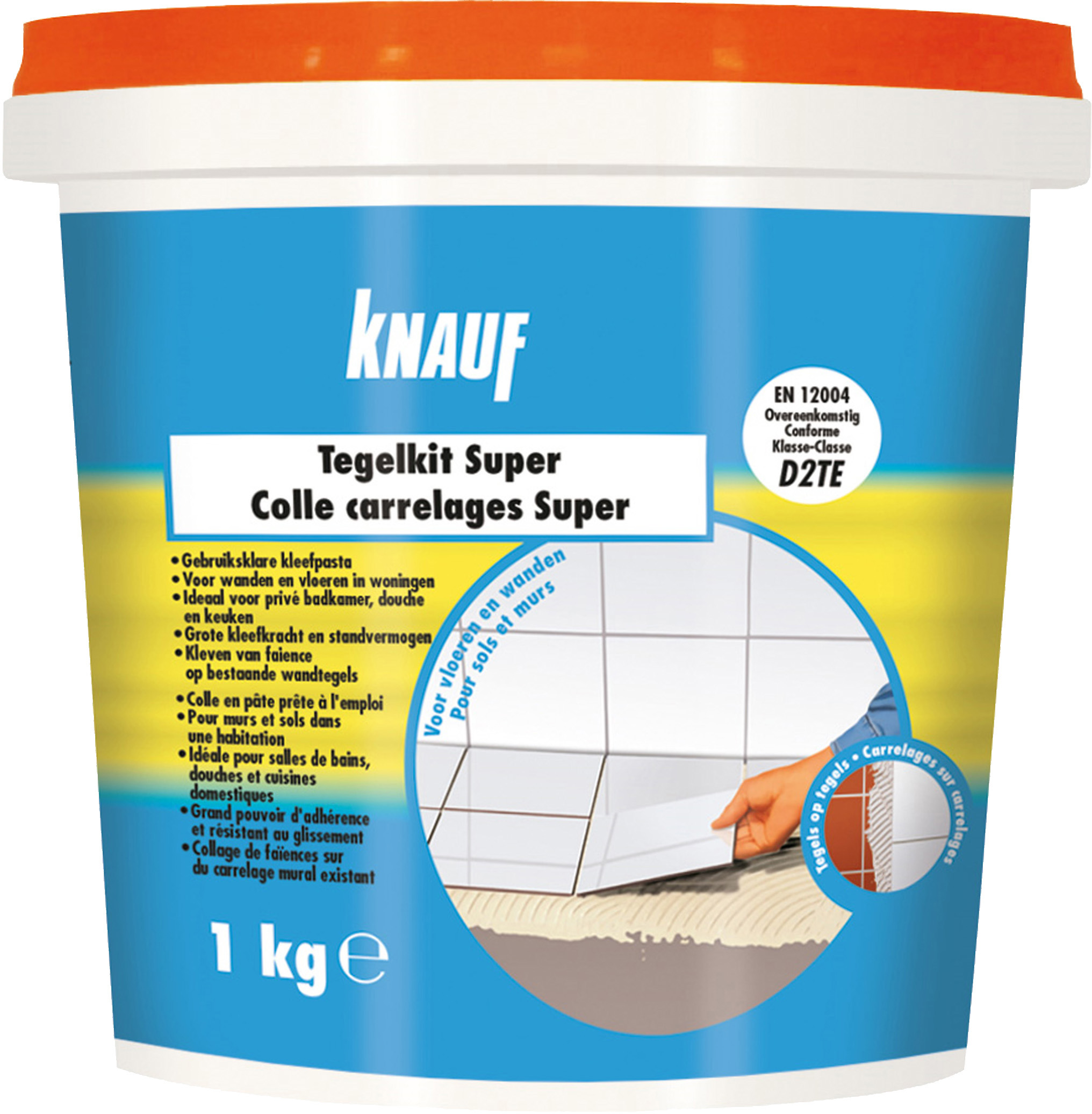 Knauf colle carrelages super 2dte 1kg d2te eur/pc