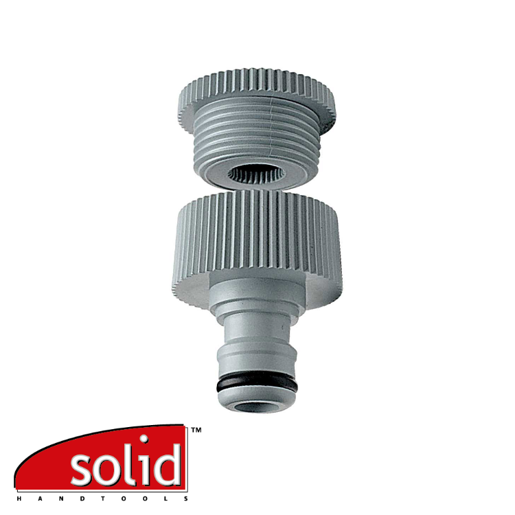 Prax nez de robinet abs 1/2"f + 3/4"f eur/pc