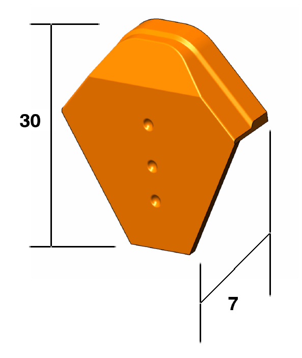 Ter fronton angulaire volnay/giverny/rully ardoisÉ eur/pc 703