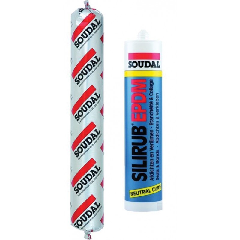 Soudal silirub epdm noir 600ml 12pc/bt eur/pc