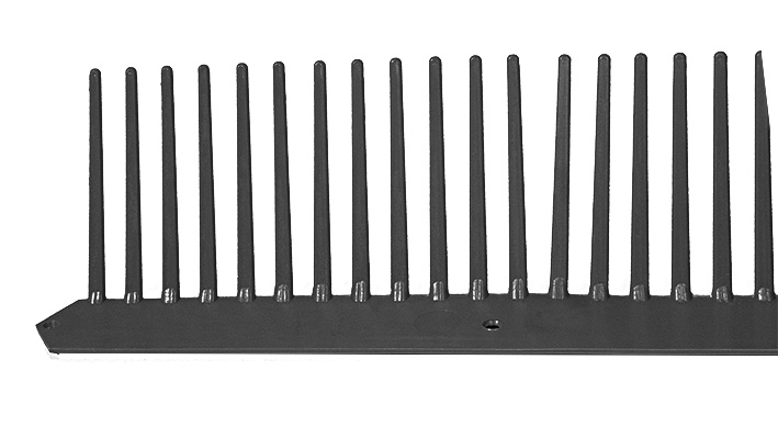 Peigne de ventil 60mm noir  1,00 m