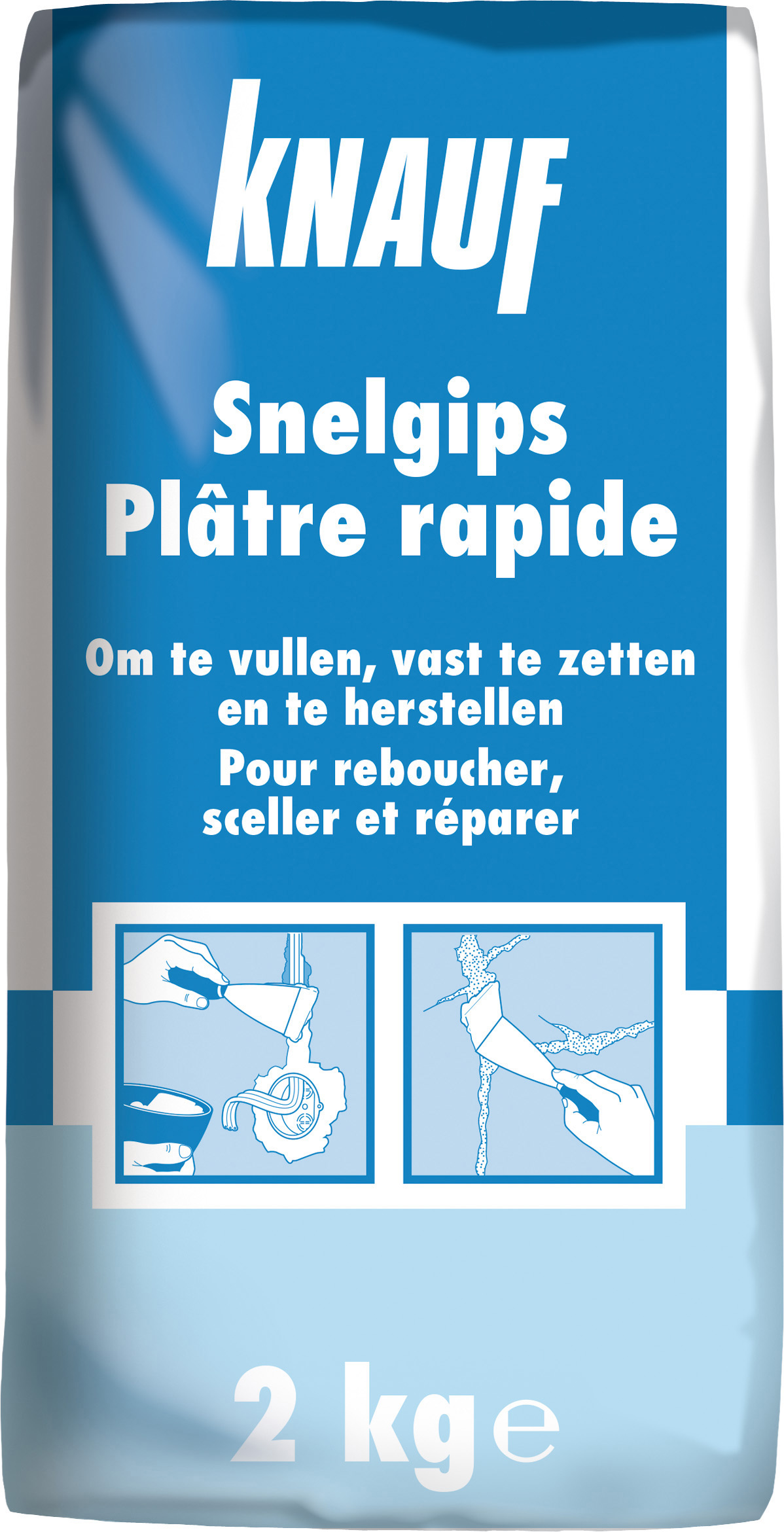 Knauf platre À prise rapide 2 kg eur/pc