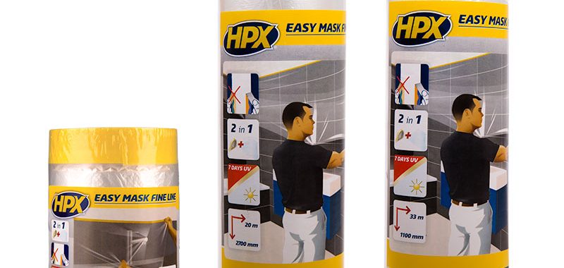 Hpx easy mask film mask tape gold 1100mmx33m