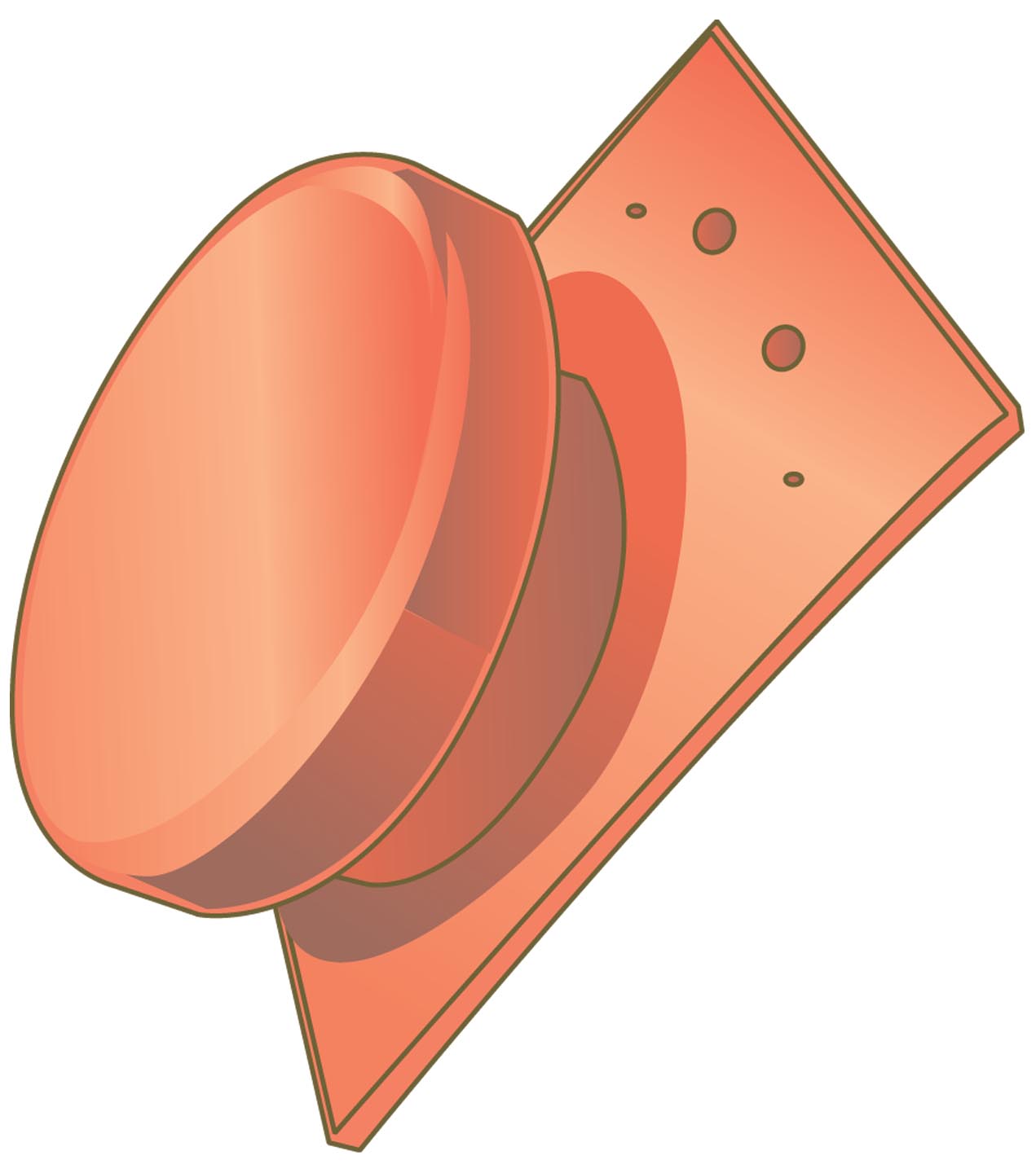 Ml elysee tle a douille + chap 150mm ardoise