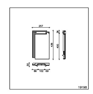 Domino tle chatiere finesse ardoise