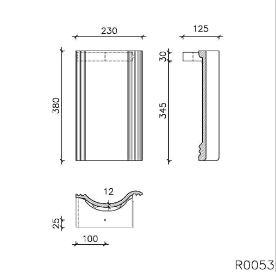 Tuile de bruges tuile shed gris-bleu