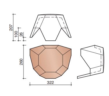 Migeon actua/nueva/vauban jonction pour faitieres angulaire 3 directions noir titane 935