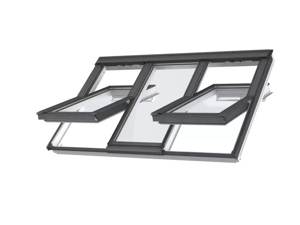 Velux ggls 2070 ffkf06 3en1 energy&confort bois peint en blanc
