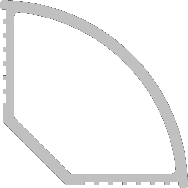 Dp 823 prof de remplissage coin 20x20mm 0003 6mc/pc eur/mc
