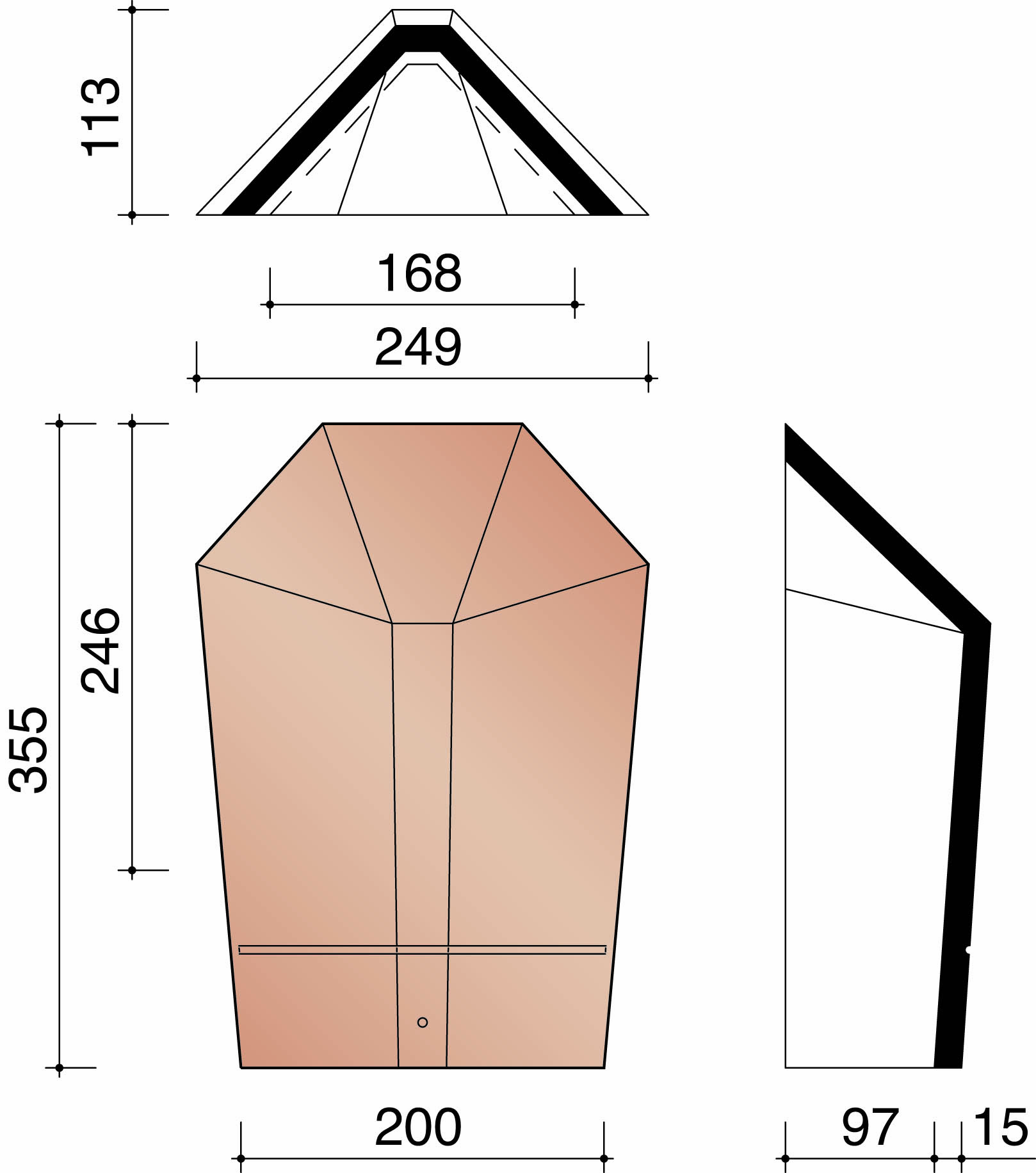 Migeon vauban about d'aretier angulaire brun 682