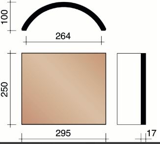 Faitiere de boom faite a la main vieilli 4pc/mc 878