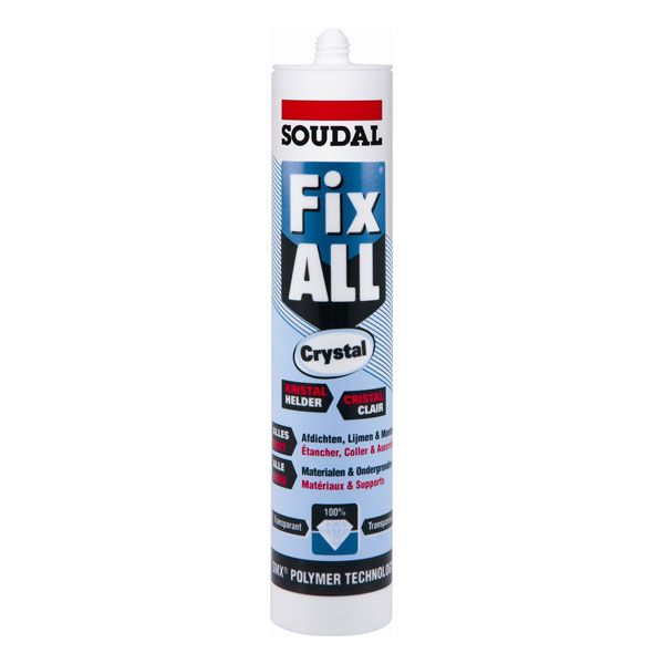 Soudal fix all crystal 290ml transparent eur/pcs