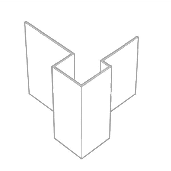 Cedral coin ext alu asym c50 noir 3mc/pc eur/pc