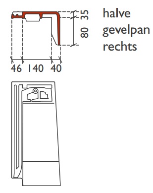 Lf signy demi tuile de rive d double bl mat