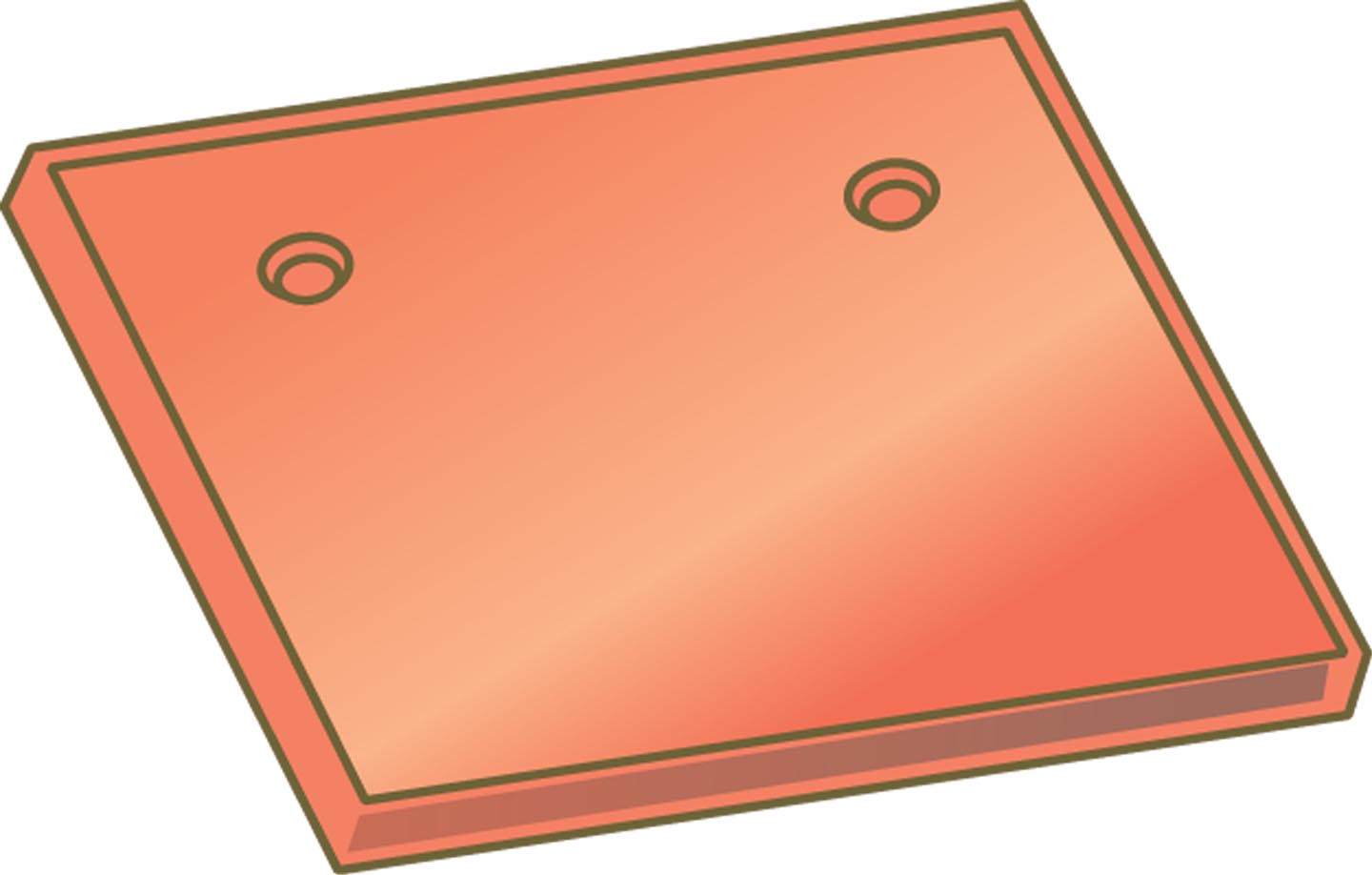 Ml elysee tuile sous-fait rouge flamme