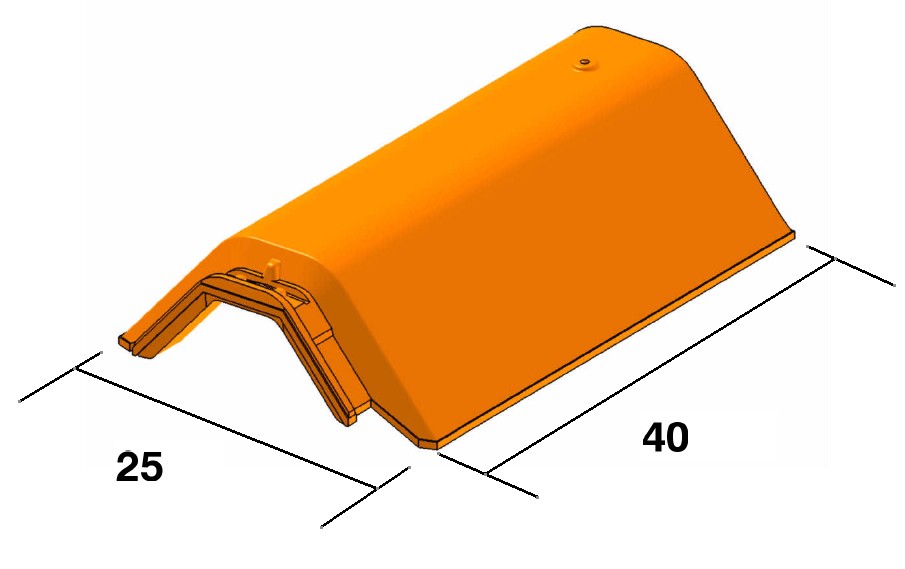 Ml giverny pv fait angul ventile ardoise 80pcs/pal eur/pc